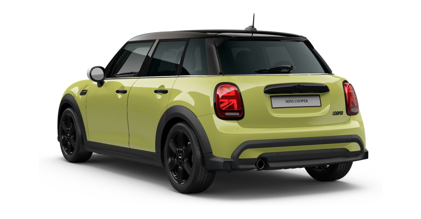 MINI MINI 5-Türer in Gelb von hinten MINI MINI 5-Türer in Gelb von hinten