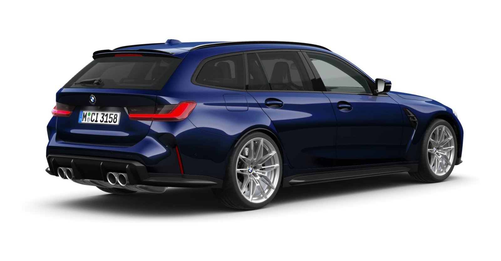 BMW BMW M in Blau von hinten