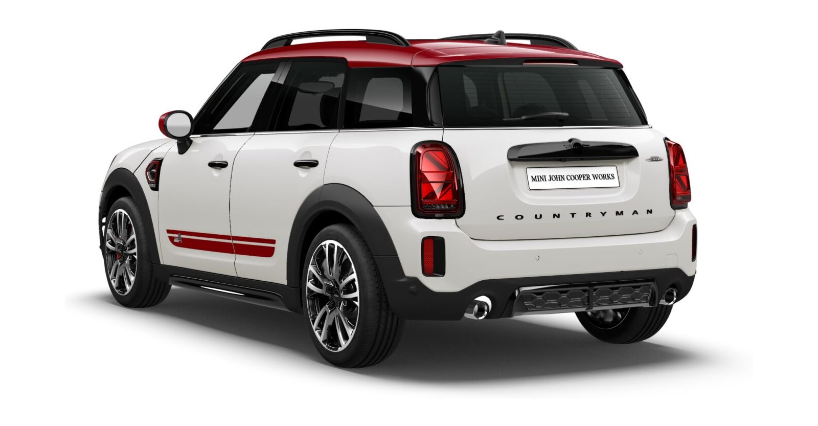 MINI MINI Countryman in Weiß von hinten MINI MINI Countryman in Weiß von hinten