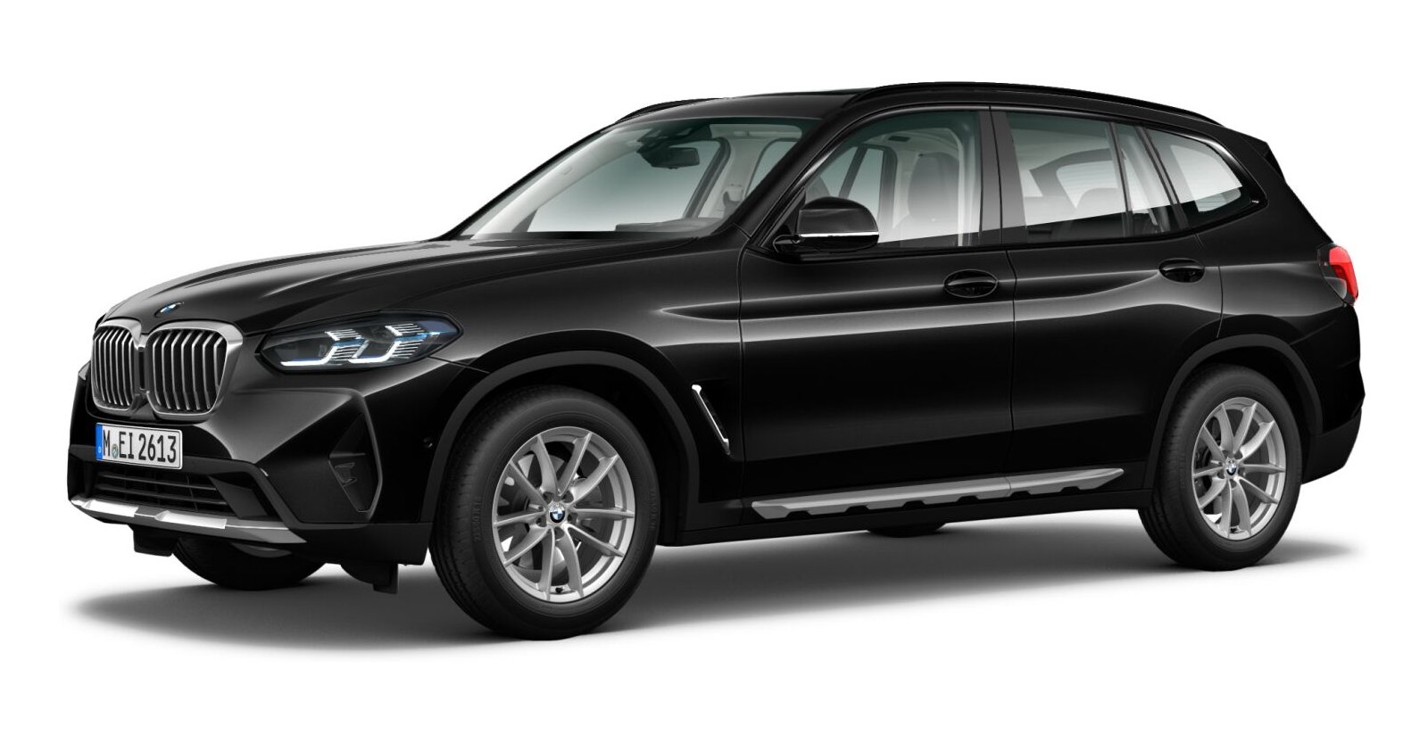 BMW X3 xDrive 20d in Schwarz von vorne BMW X3 xDrive 20d in Schwarz von vorne