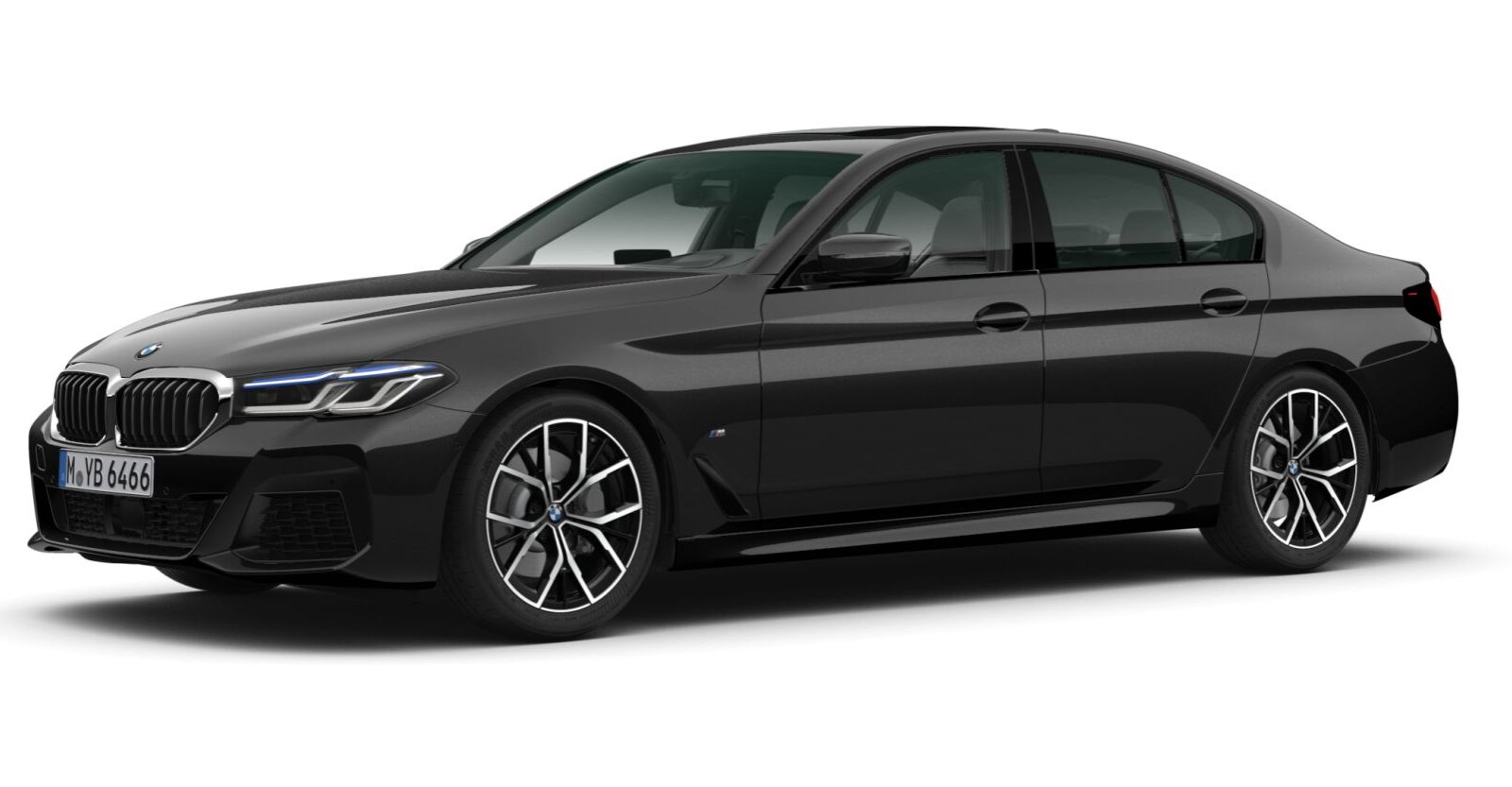 BMW BMW 5er in Schwarz von vorne BMW BMW 5er in Schwarz von vorne