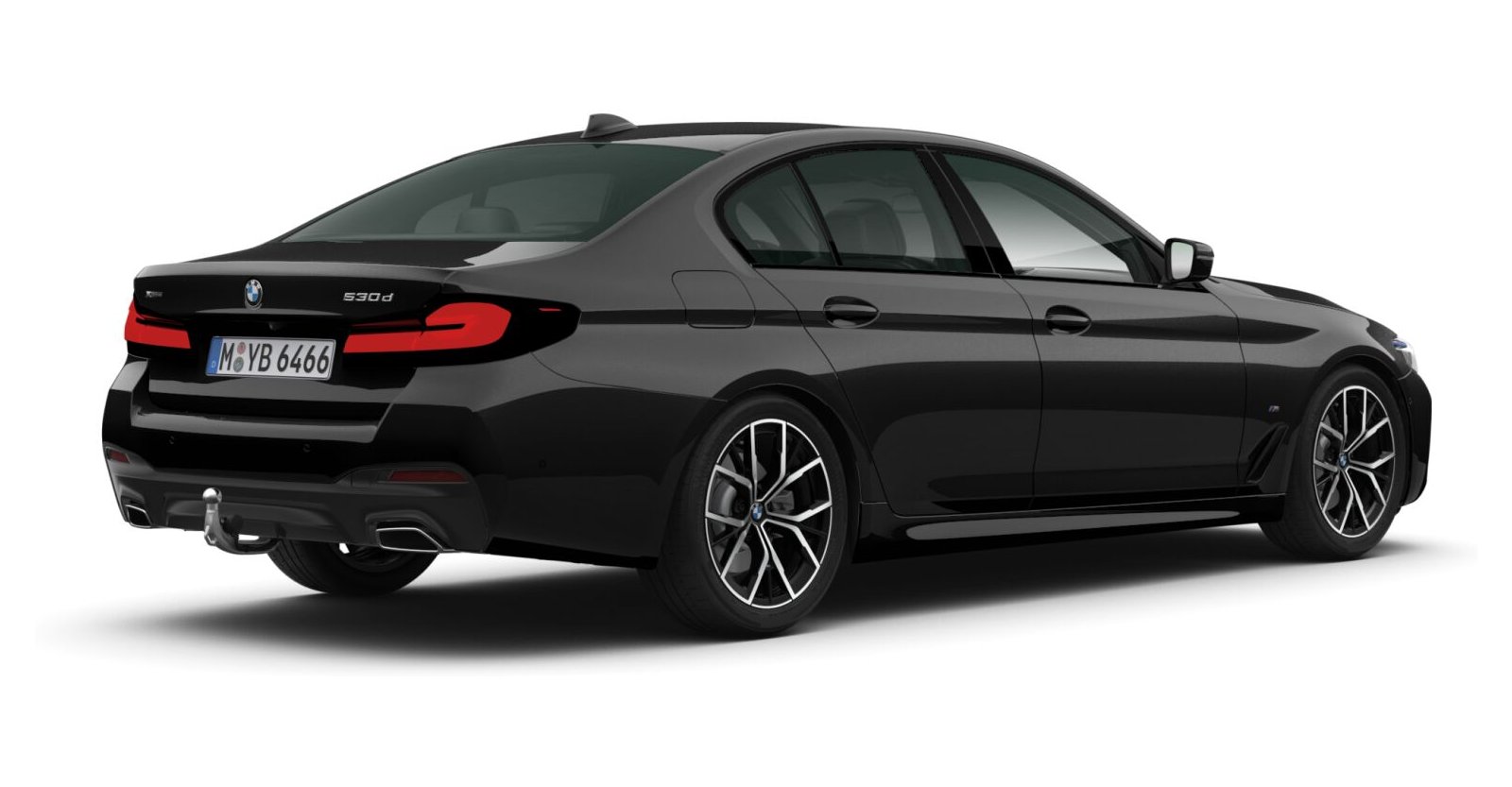 BMW BMW 5er in Schwarz von hinten BMW BMW 5er in Schwarz von hinten