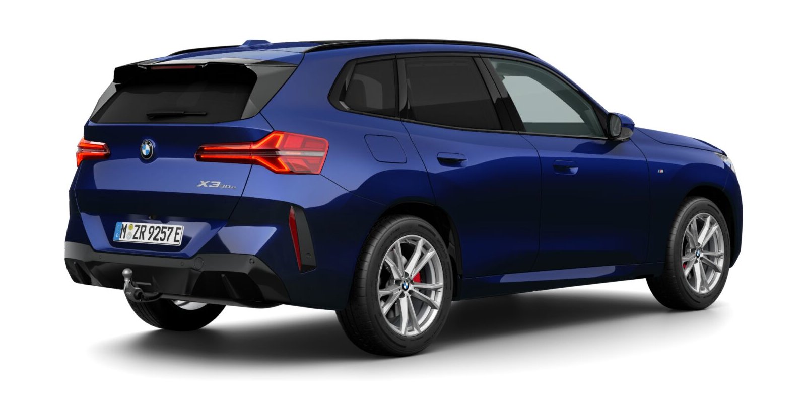 BMW BMW X in Blau von hinten BMW BMW X in Blau von hinten