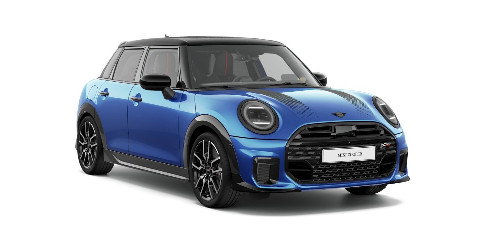 MINI MINI 5-Türer in Blau von vorne MINI MINI 5-Türer in Blau von vorne