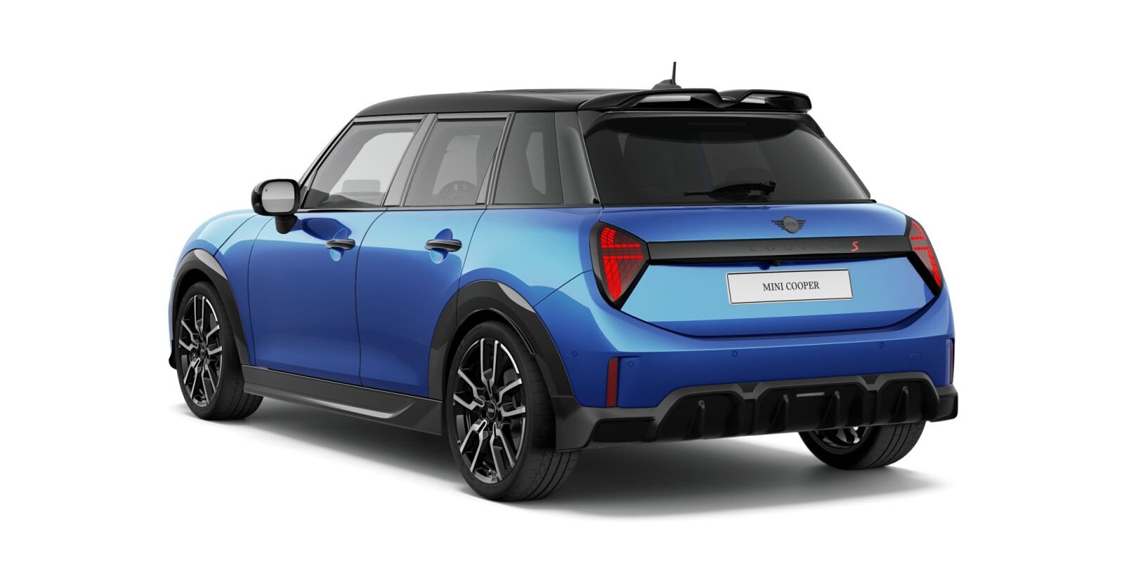 MINI MINI 5-Türer in Blau von hinten MINI MINI 5-Türer in Blau von hinten