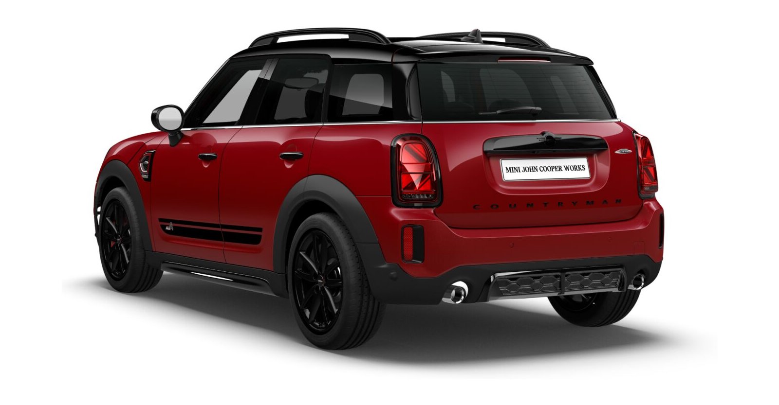 MINI MINI Countryman in Rot von hinten MINI MINI Countryman in Rot von hinten