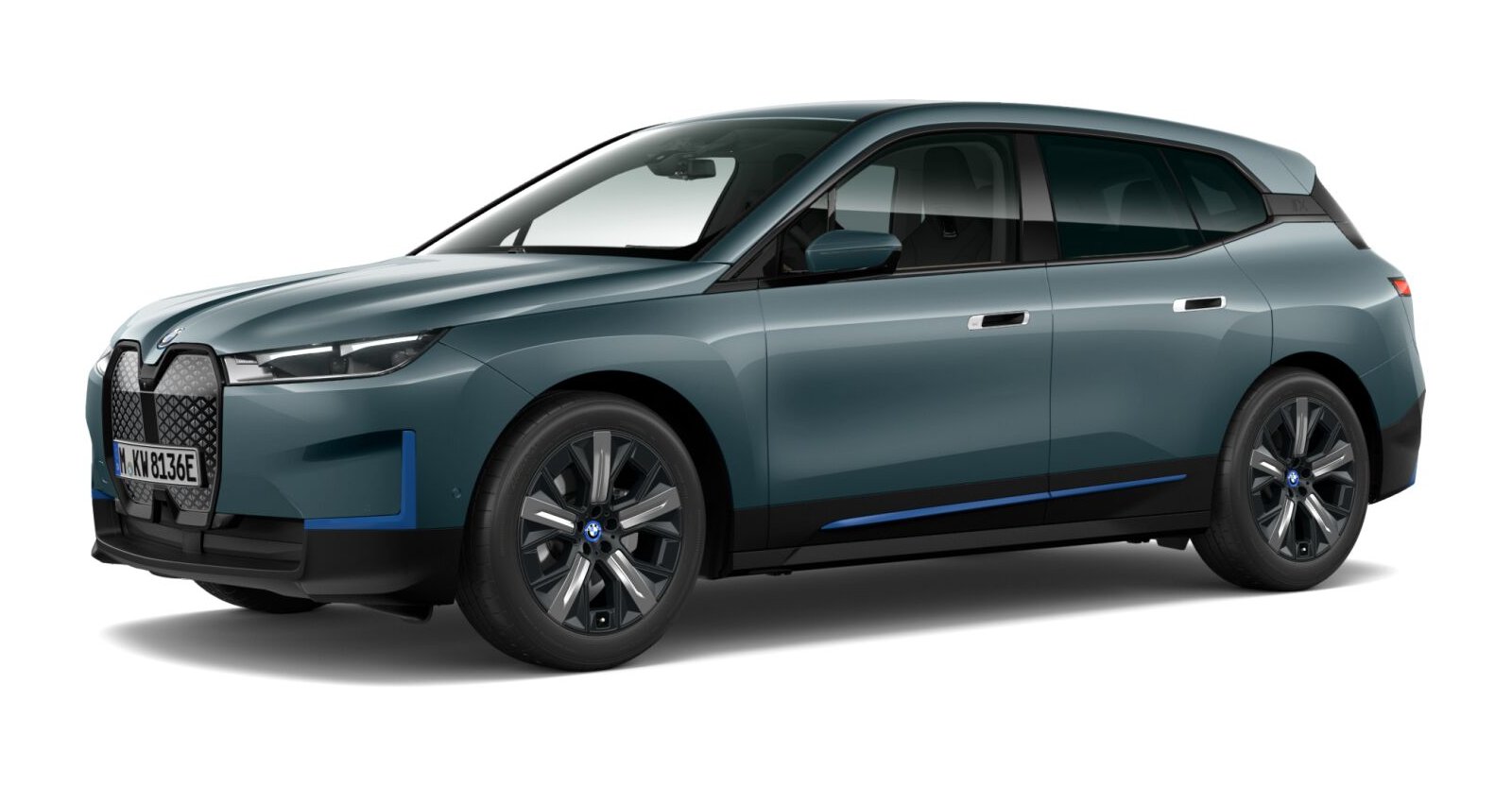 BMW BMW I in Blau von vorne BMW BMW I in Blau von vorne