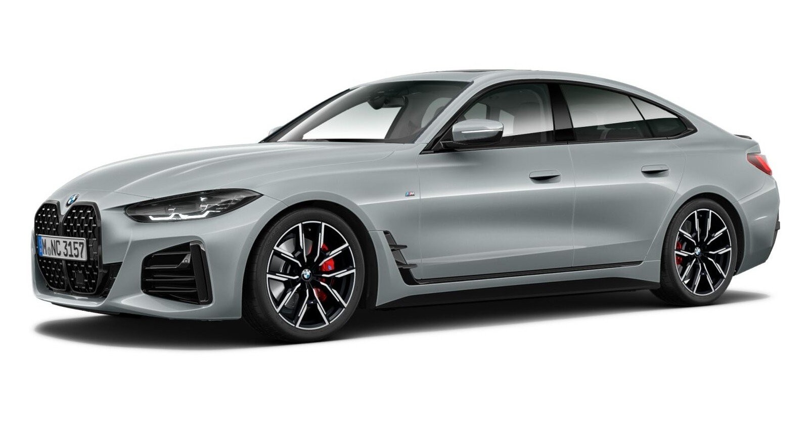 BMW 420i Gran Coupé in Grau von vorne