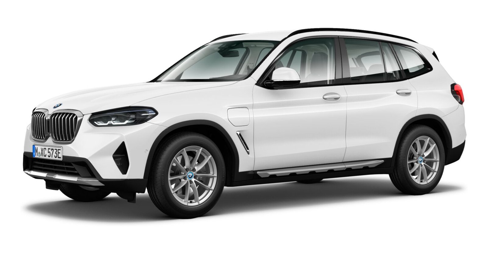 BMW X3 xDrive 30e in Weiß von vorne BMW X3 xDrive 30e in Weiß von vorne