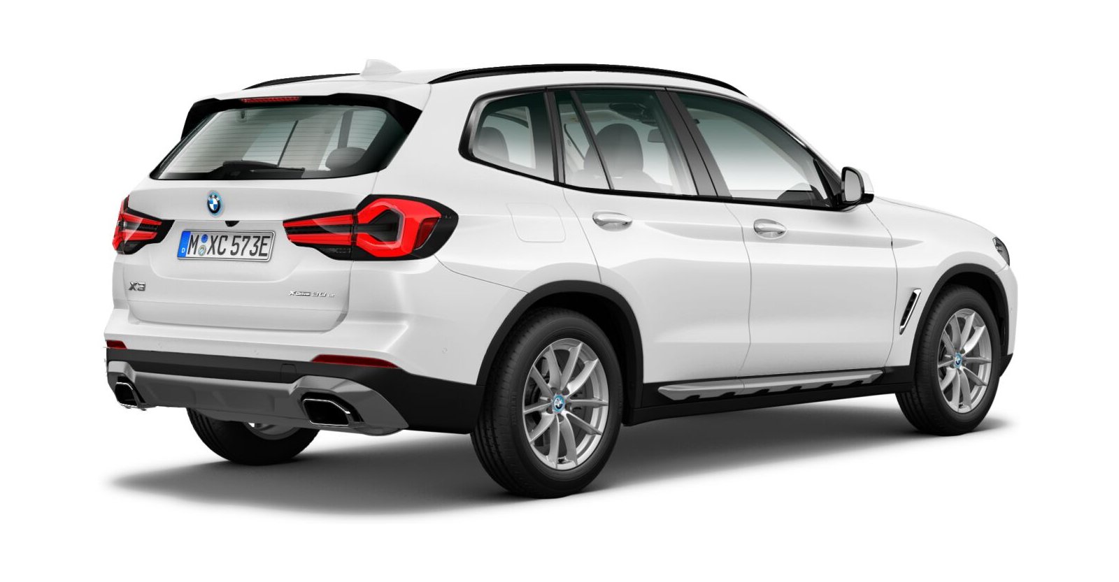 BMW BMW X in Weiß von hinten BMW BMW X in Weiß von hinten
