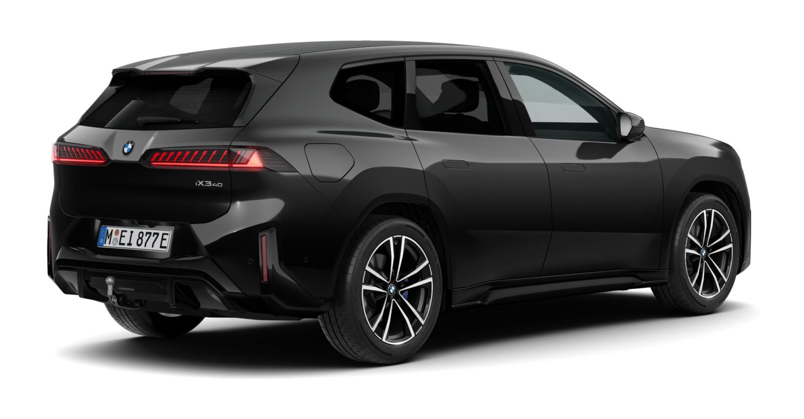 BMW BMW I in Schwarz von hinten BMW BMW I in Schwarz von hinten