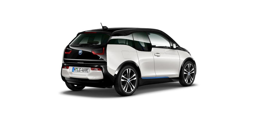 BMW BMW I in Weiß von hinten