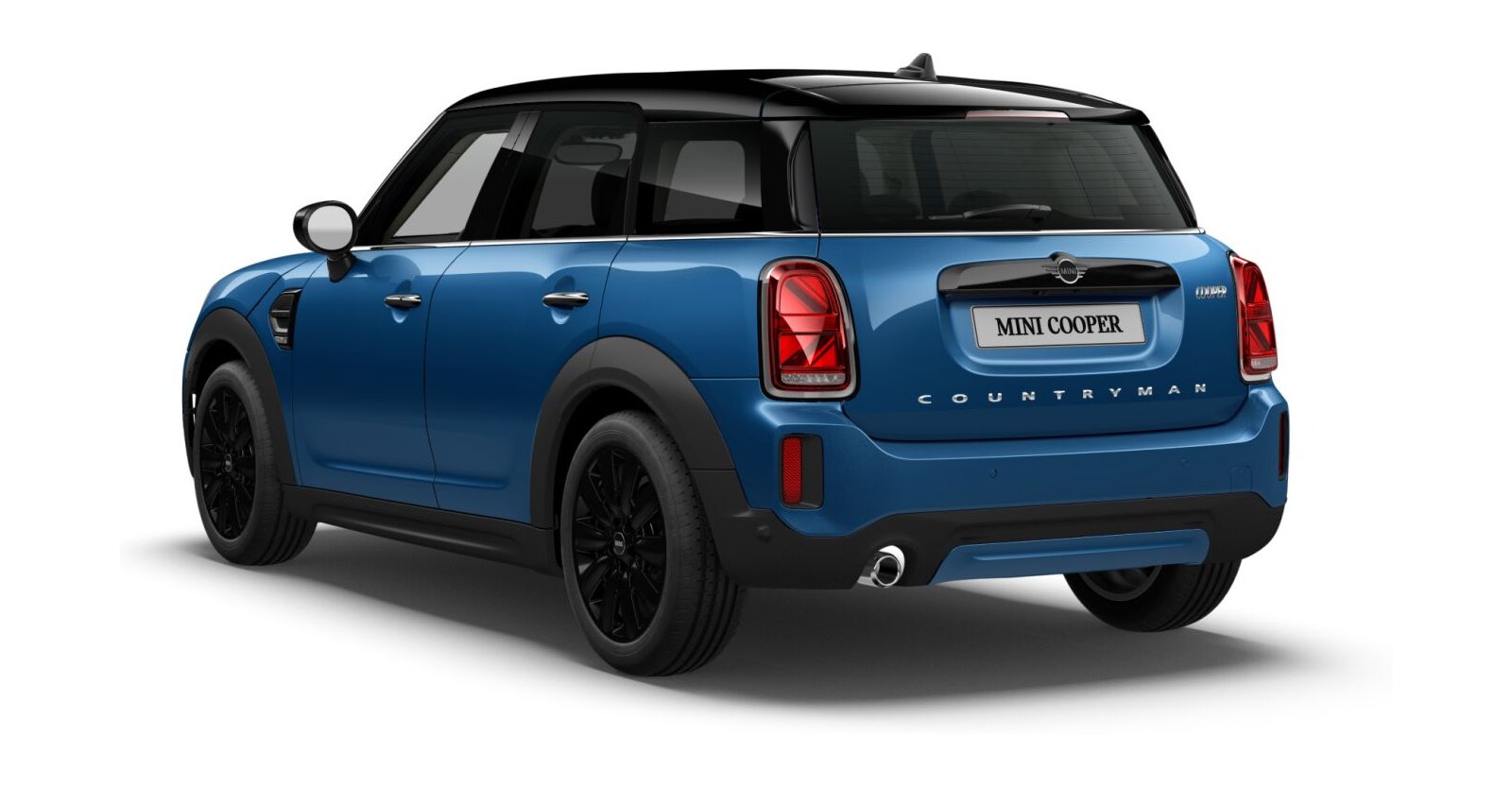 MINI MINI Countryman in Blau von hinten