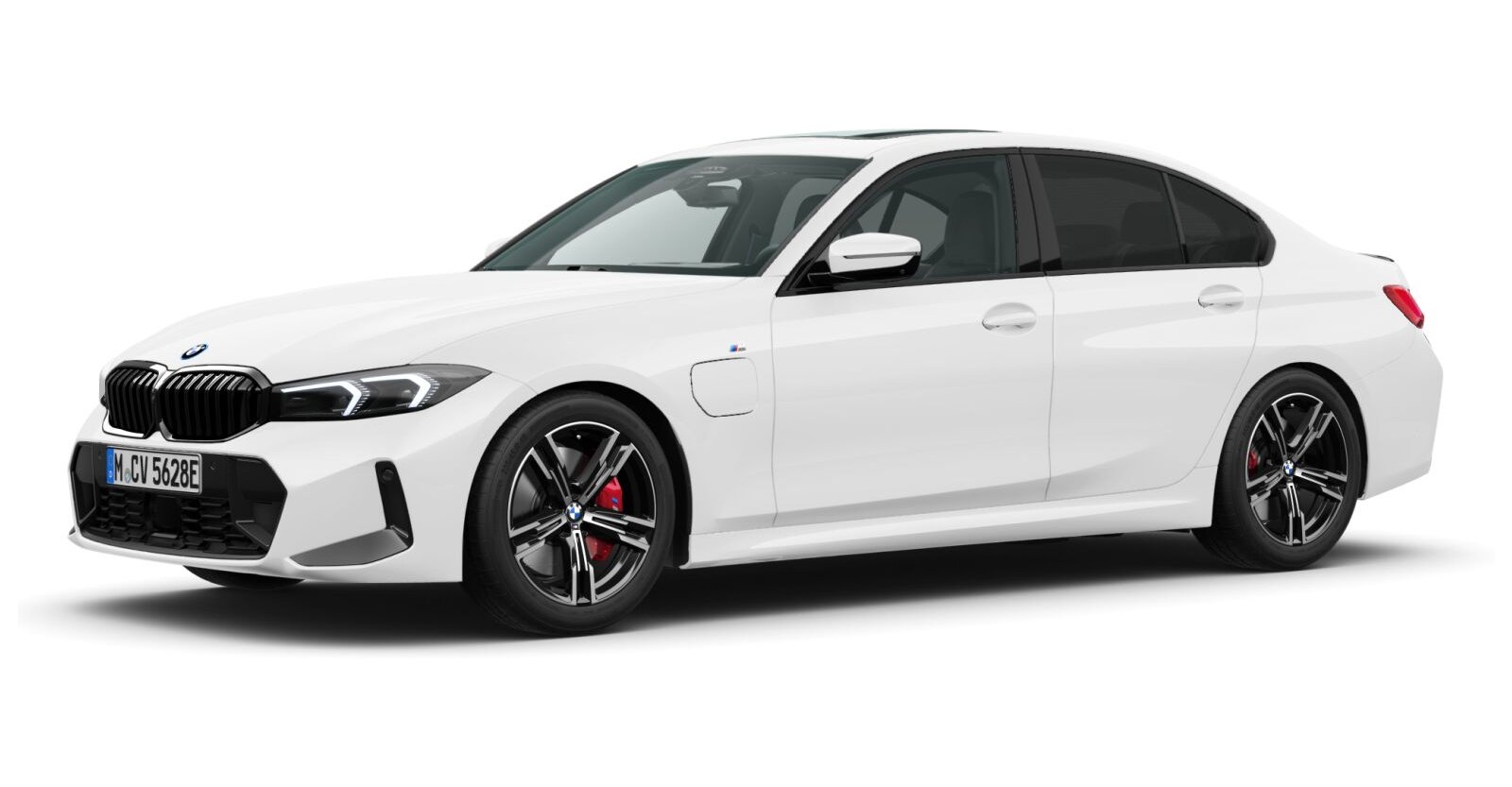BMW BMW 3er in Weiß von vorne BMW BMW 3er in Weiß von vorne