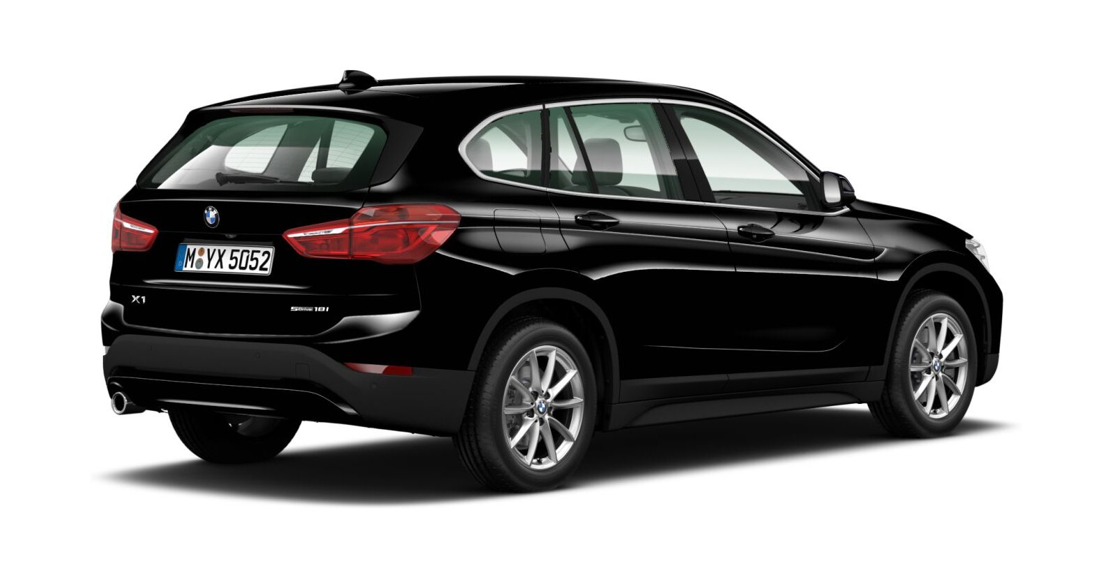 BMW BMW X in Schwarz von hinten BMW BMW X in Schwarz von hinten