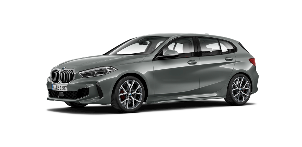 BMW 128Ti in Grau von vorne