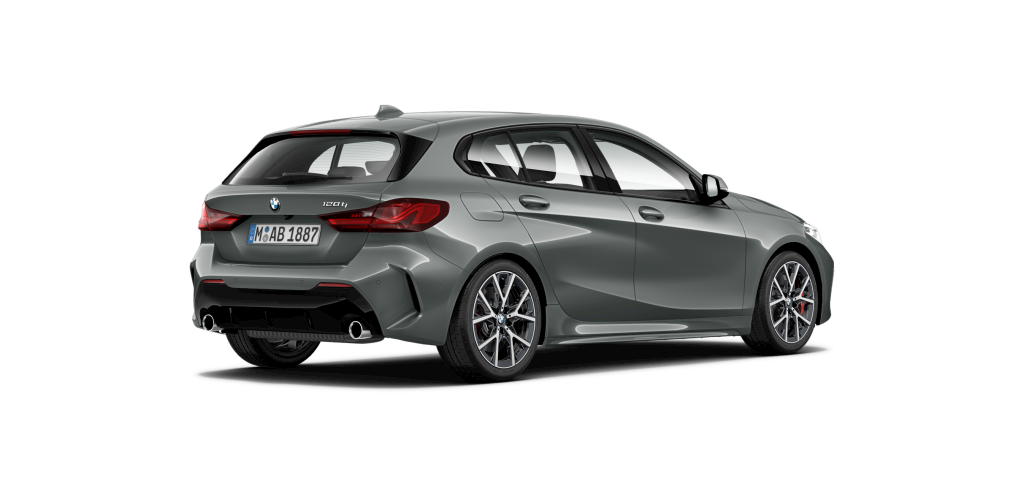 BMW BMW 1er in Grau von hinten