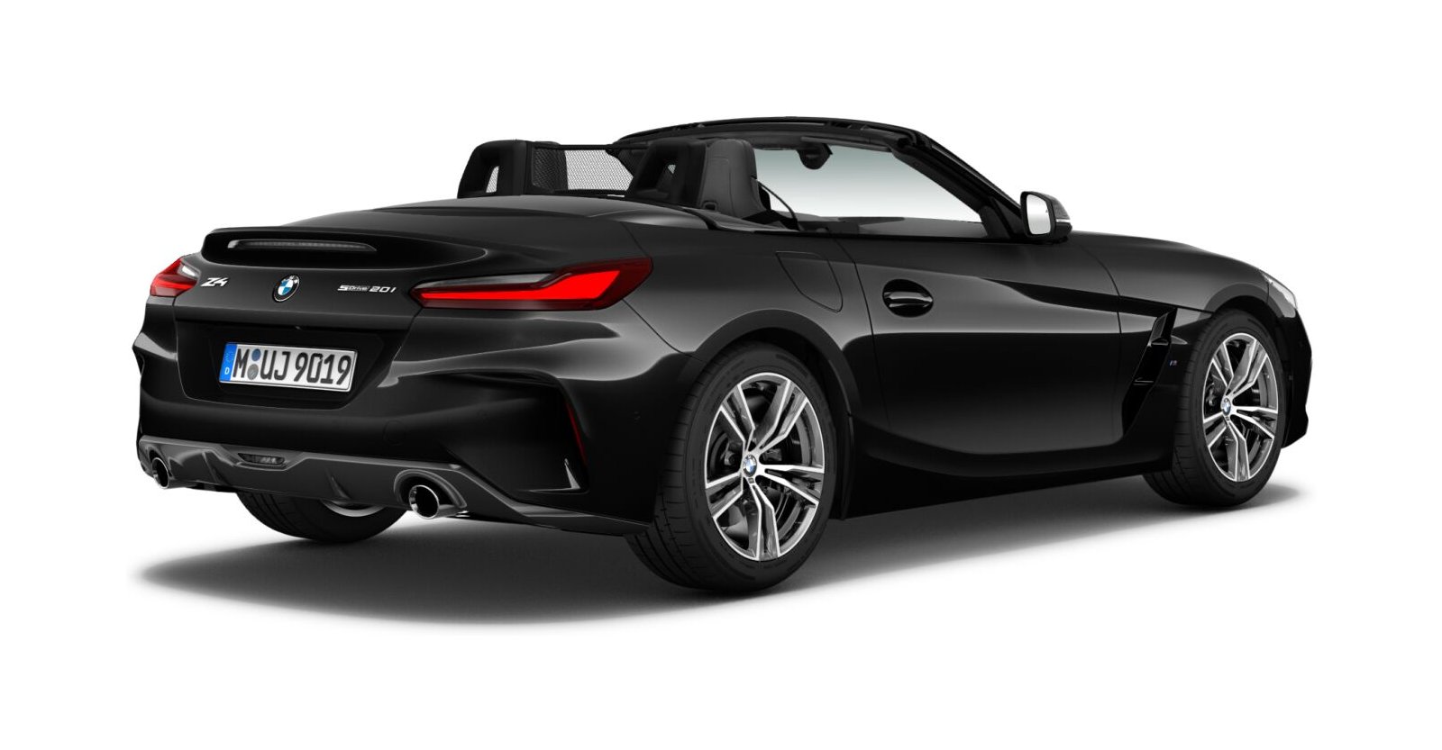 BMW BMW Z in Schwarz von hinten