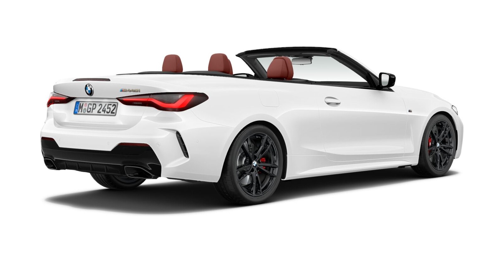 BMW BMW 4er in Weiß von hinten BMW BMW 4er in Weiß von hinten
