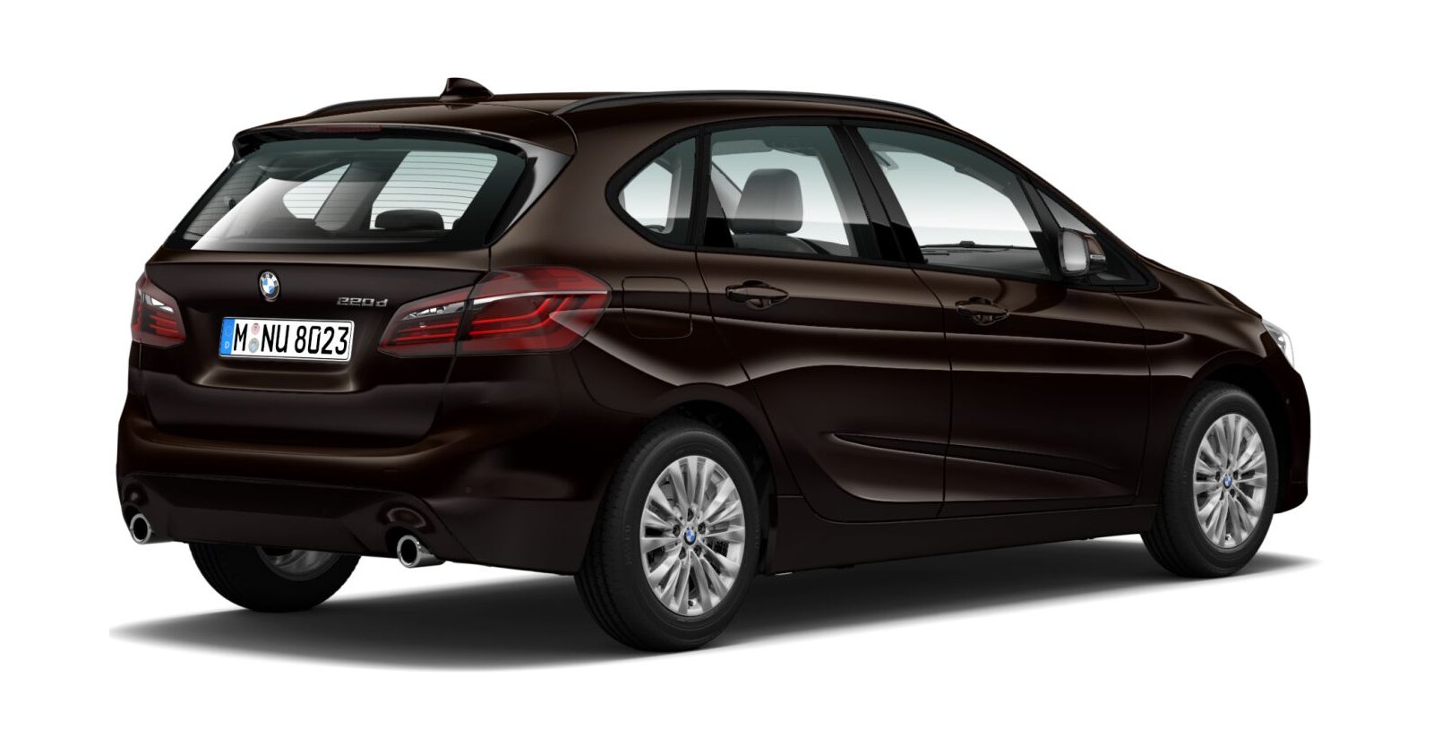 BMW BMW 2er in Braun von hinten BMW BMW 2er in Braun von hinten