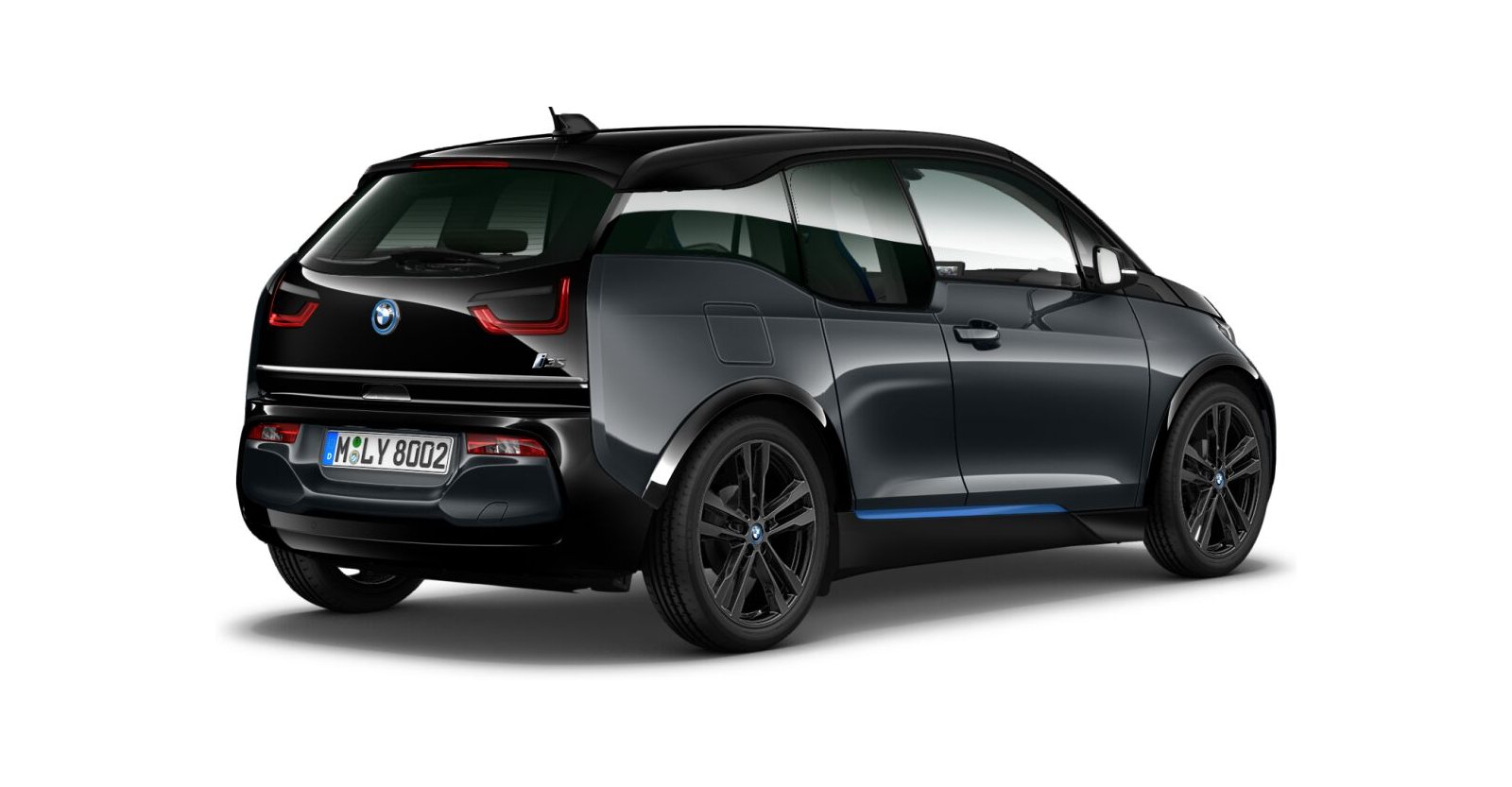 BMW BMW I in Grau von hinten