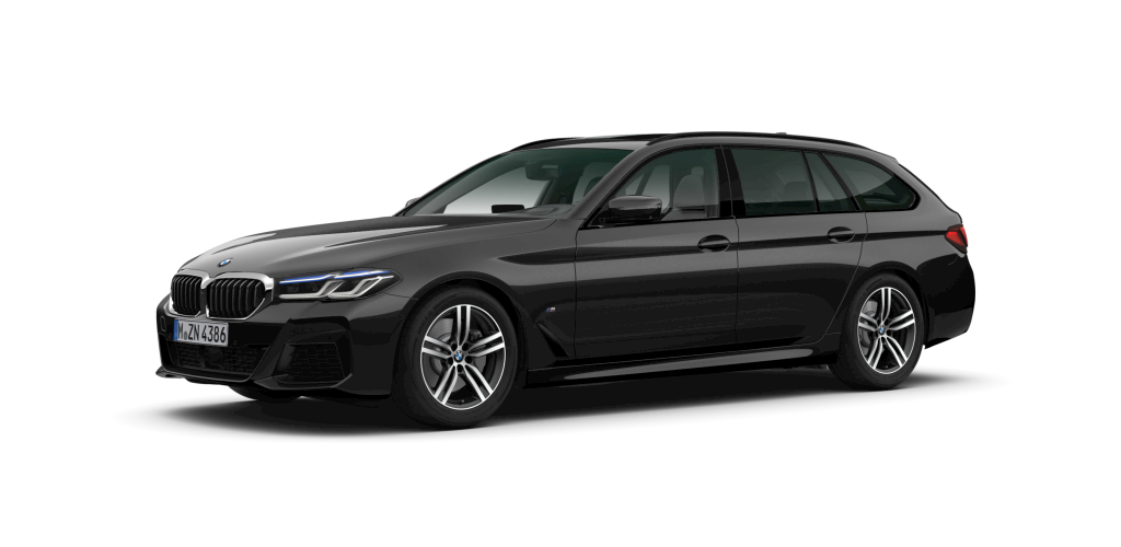 BMW BMW 5er in Schwarz von vorne