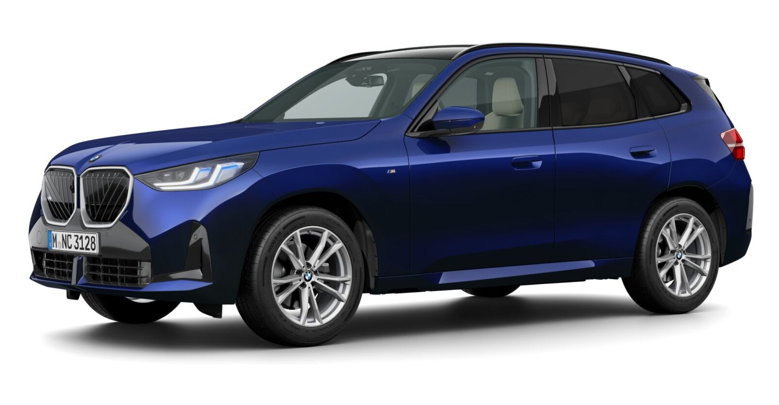 BMW X3 20 xDrive in Blau von vorne BMW X3 20 xDrive in Blau von vorne