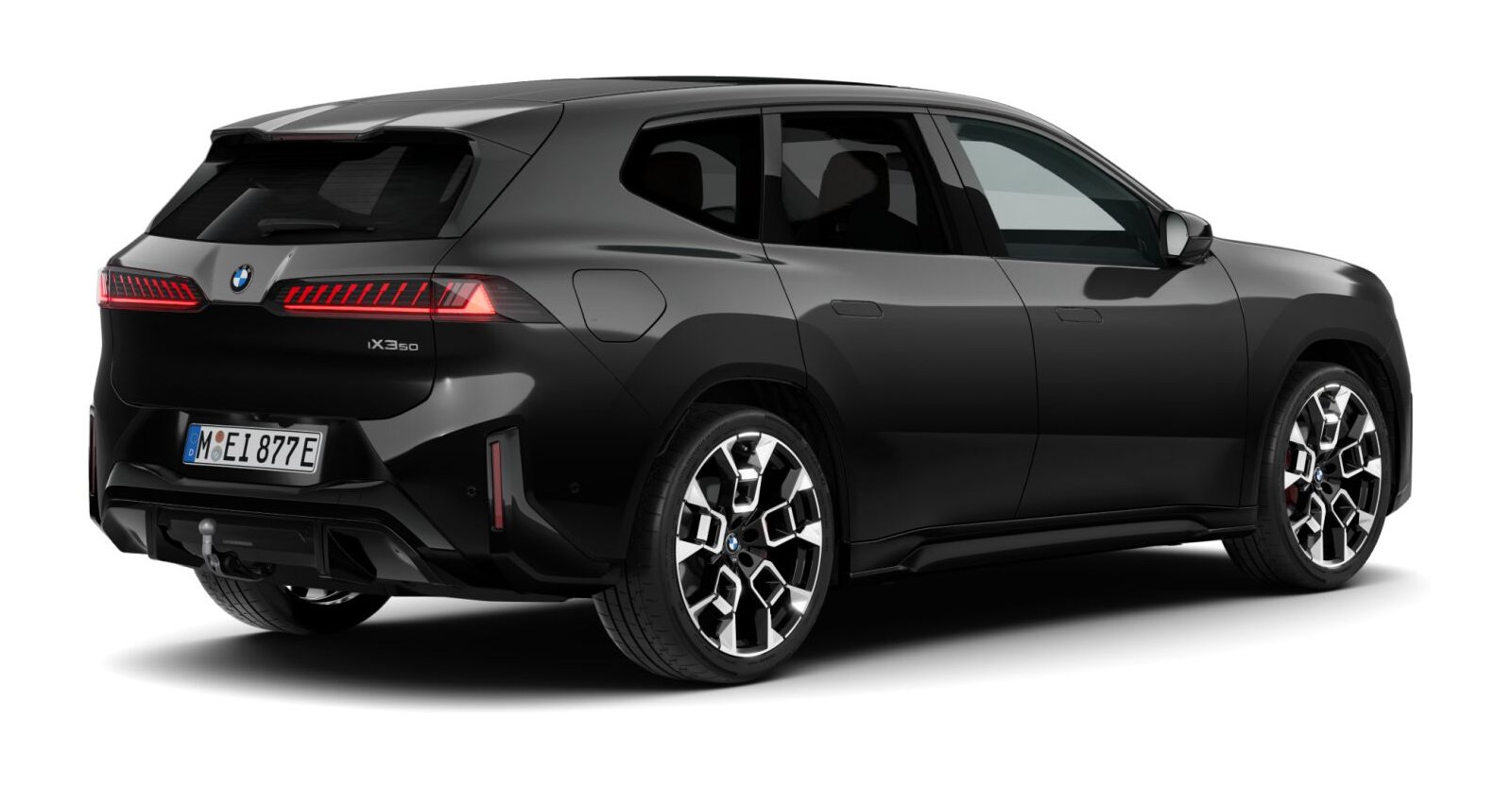 BMW BMW I in Schwarz von hinten BMW BMW I in Schwarz von hinten