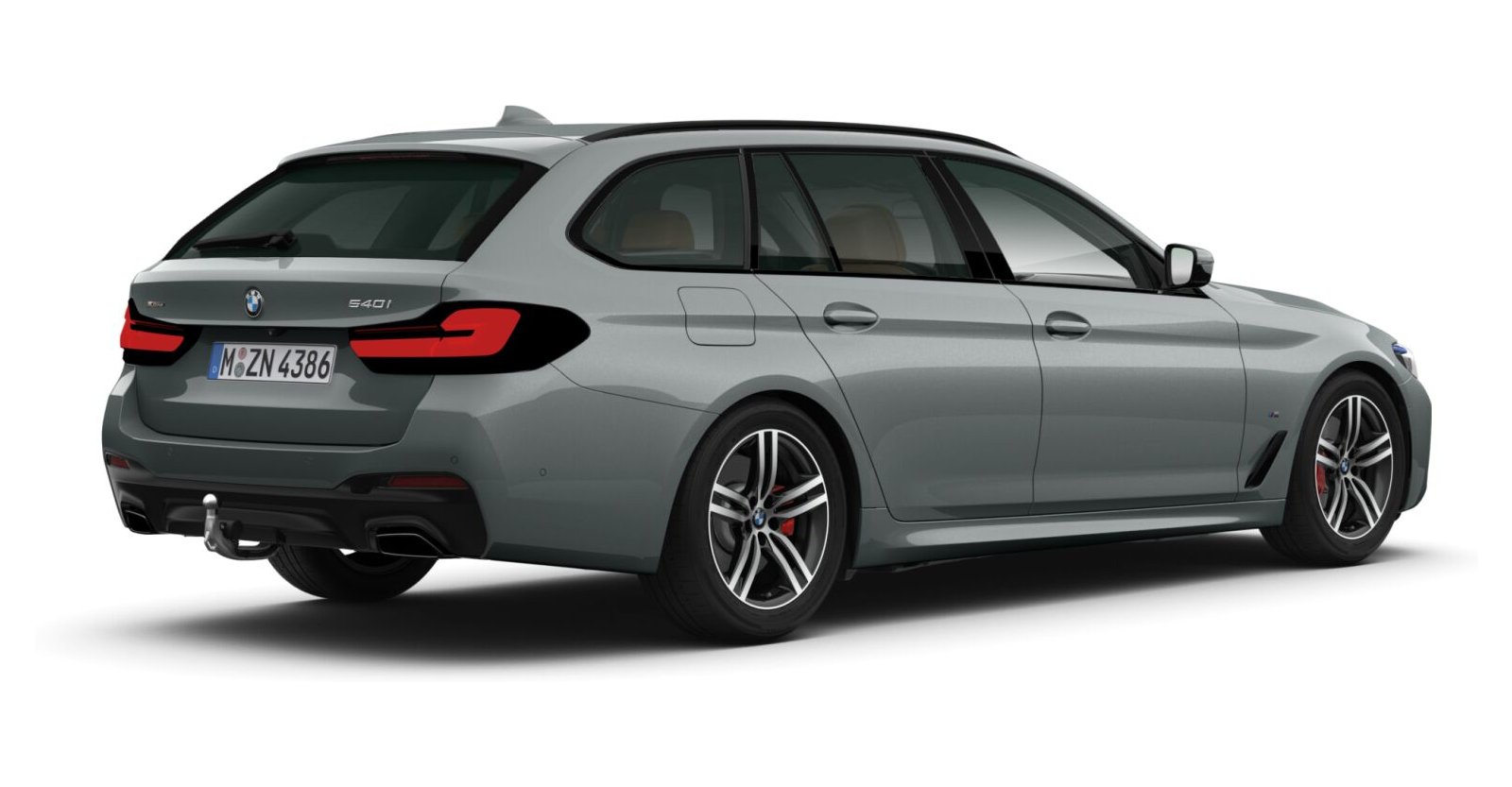 BMW BMW 5er in Grau von hinten BMW BMW 5er in Grau von hinten