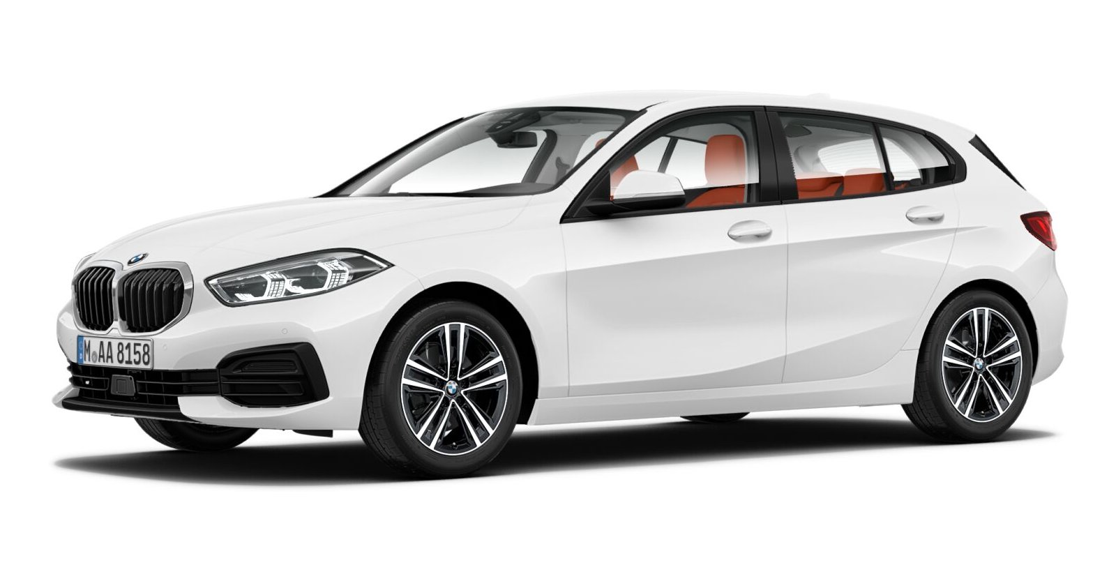 BMW BMW 1er in Weiß von vorne BMW BMW 1er in Weiß von vorne