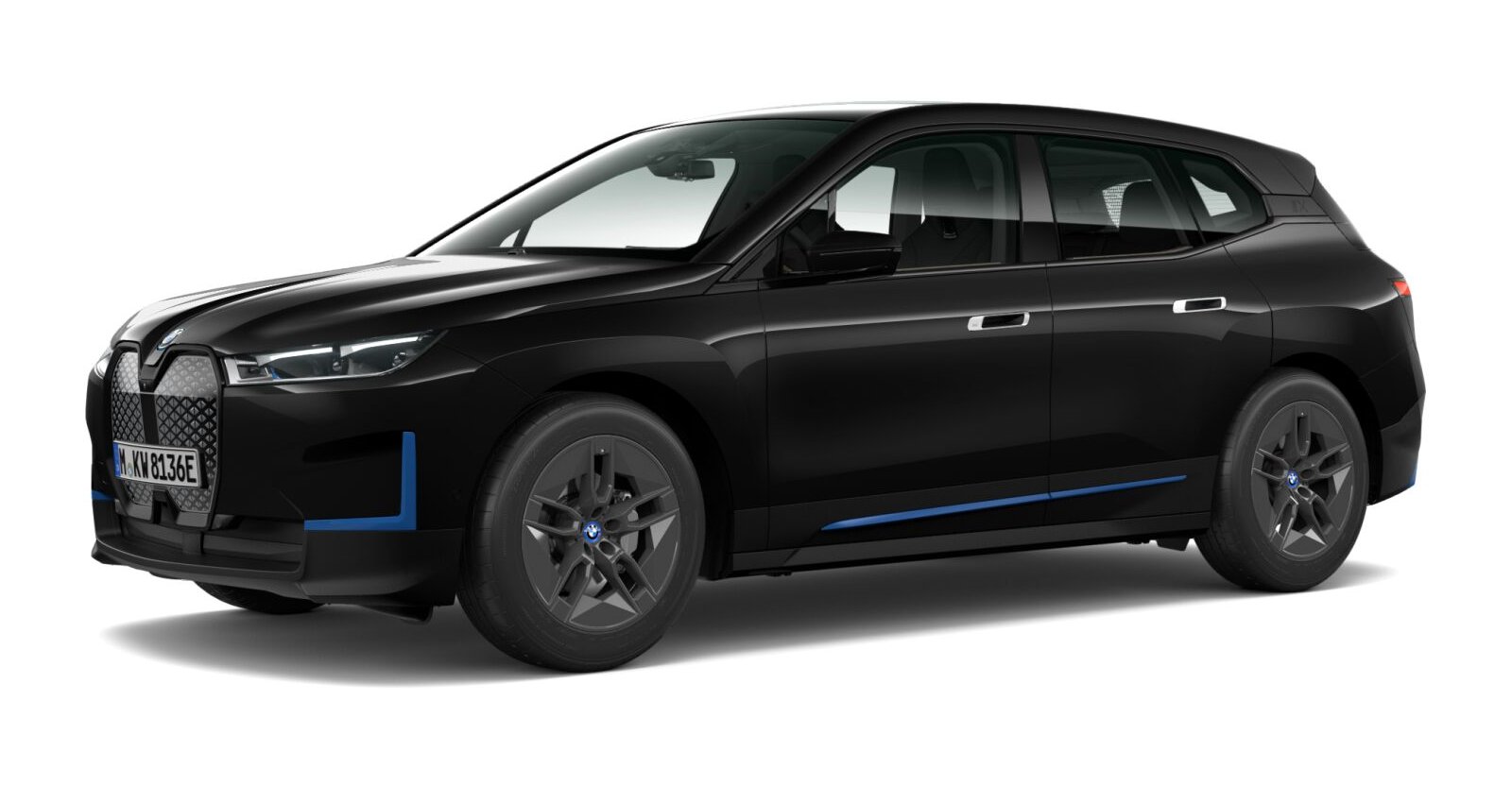 BMW BMW I in Schwarz von vorne BMW BMW I in Schwarz von vorne