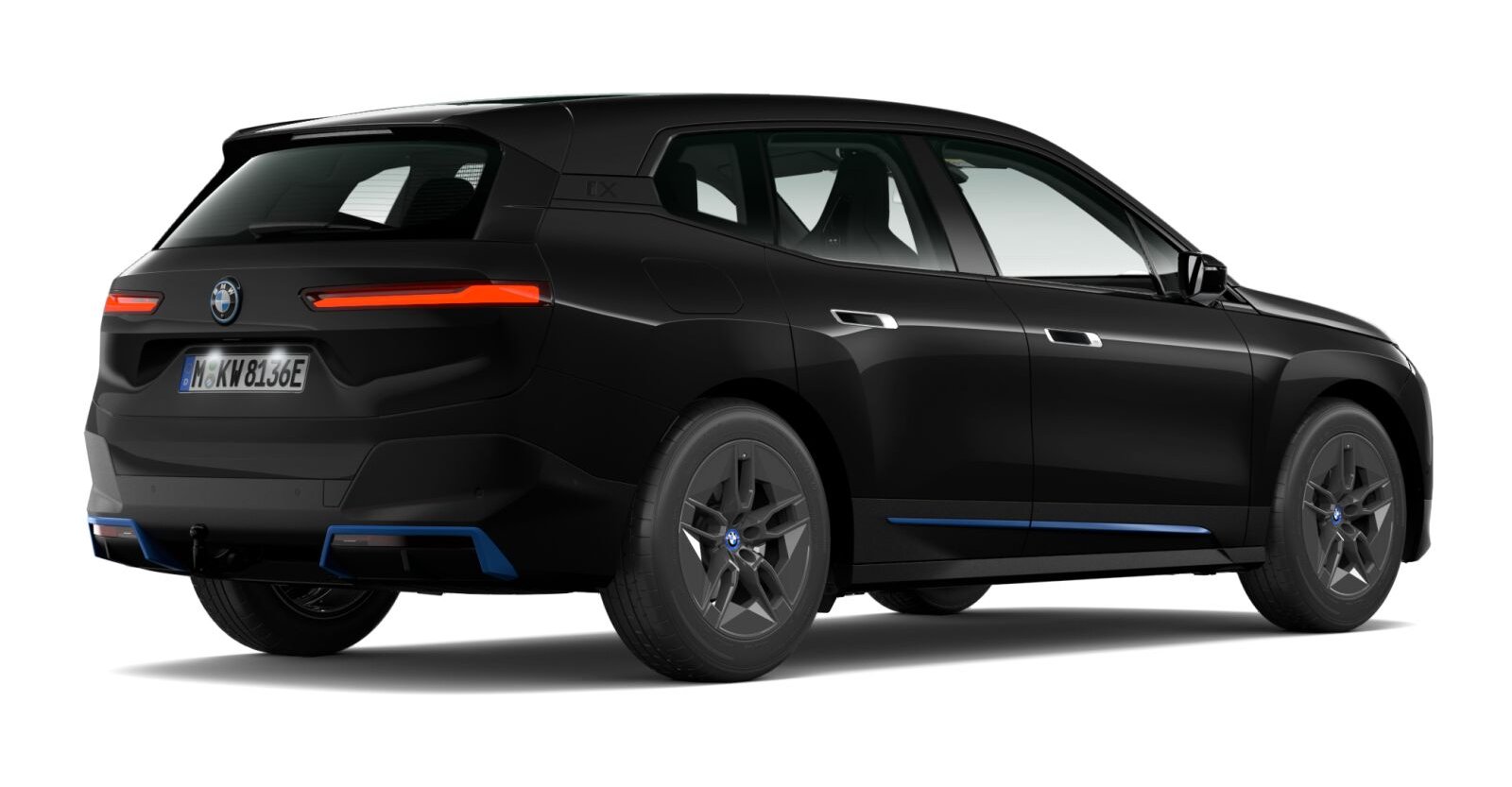 BMW BMW I in Schwarz von hinten BMW BMW I in Schwarz von hinten