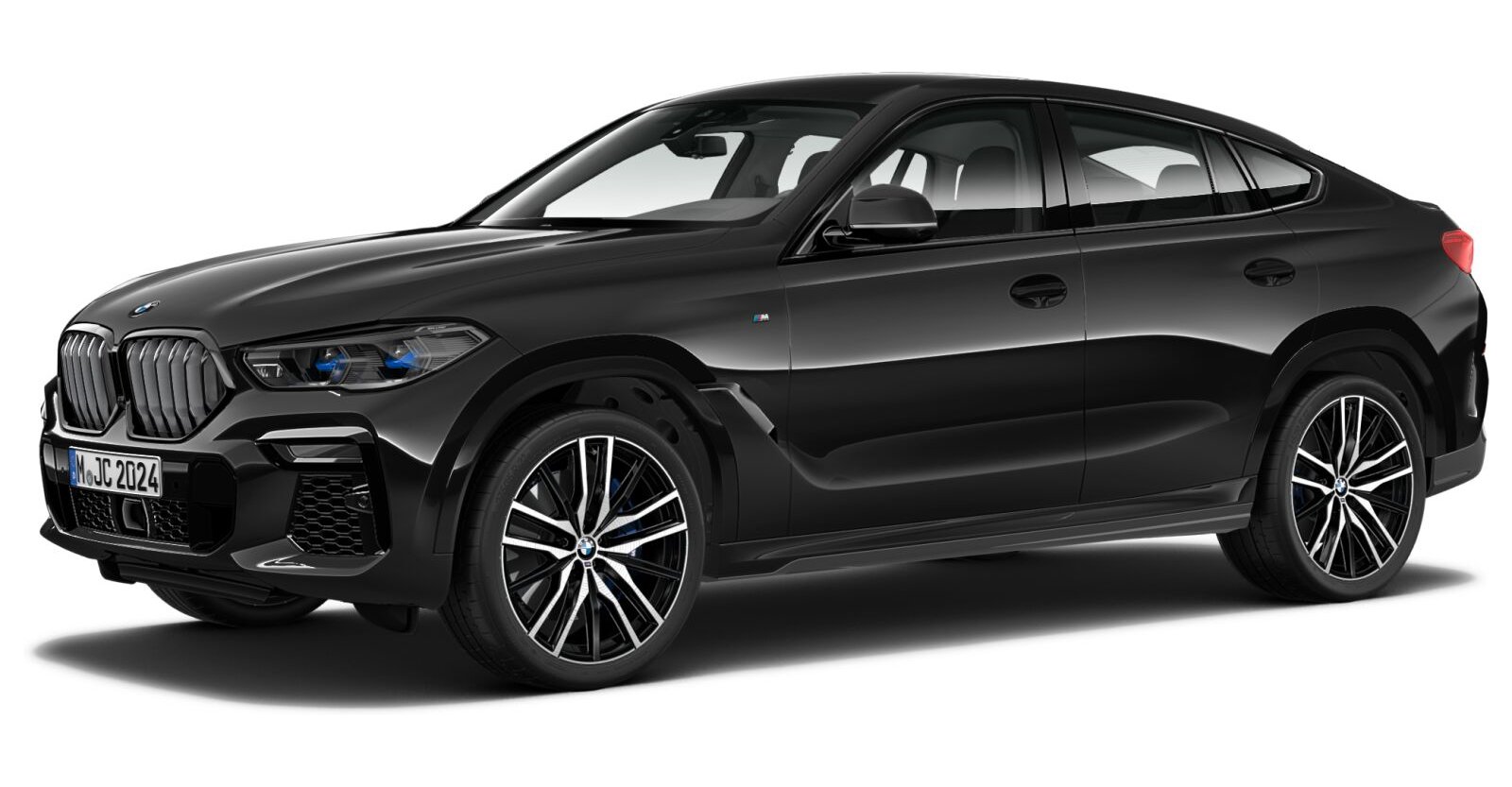 BMW X6 xDrive30d in Schwarz von vorne BMW X6 xDrive30d in Schwarz von vorne