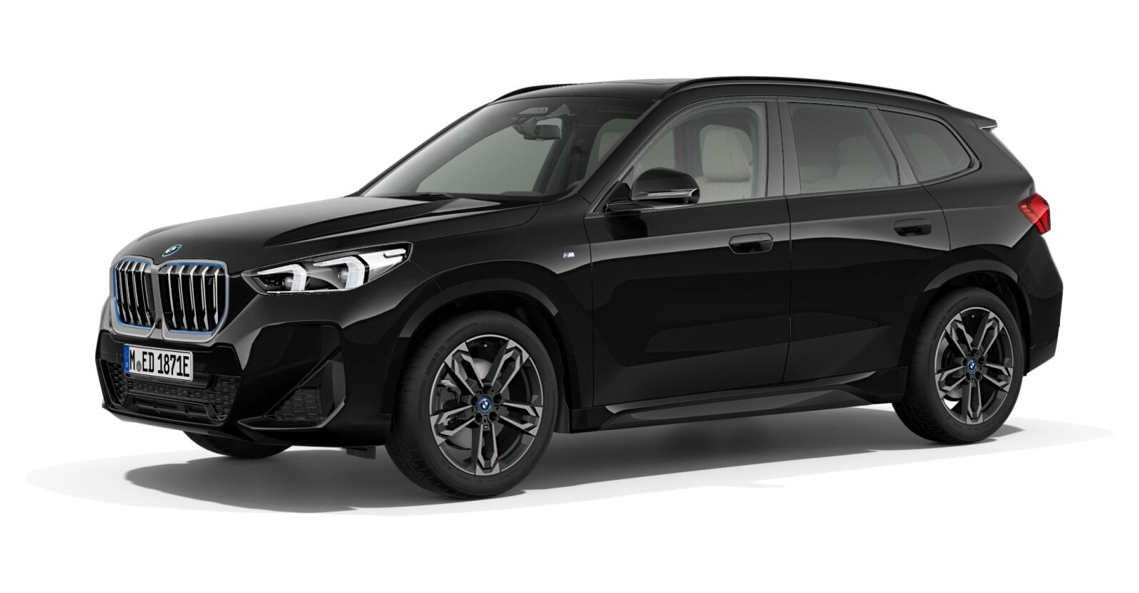 BMW BMW I in Schwarz von vorne BMW BMW I in Schwarz von vorne