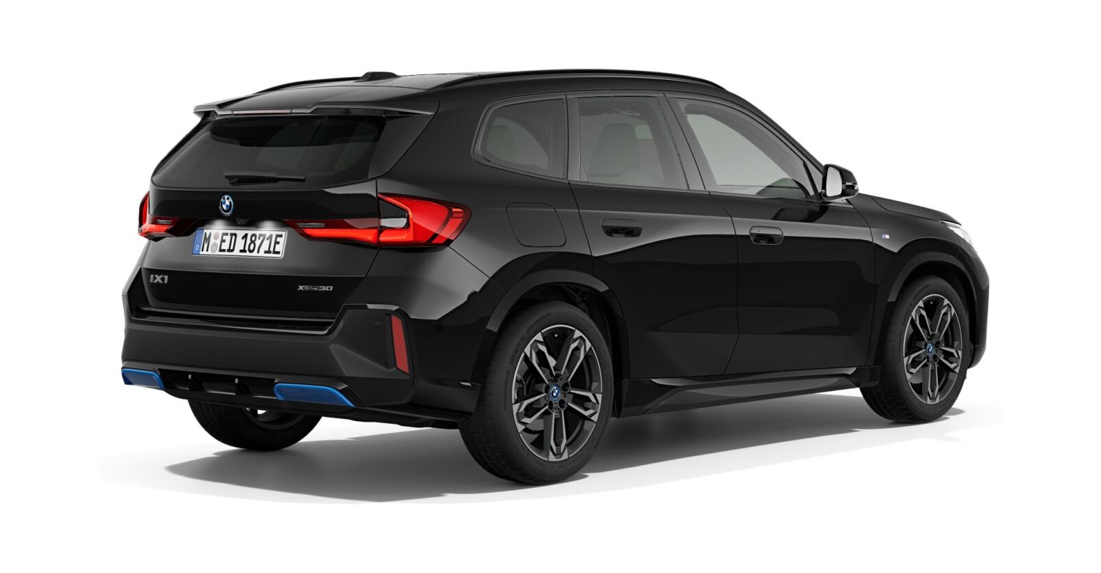 BMW BMW I in Schwarz von hinten BMW BMW I in Schwarz von hinten