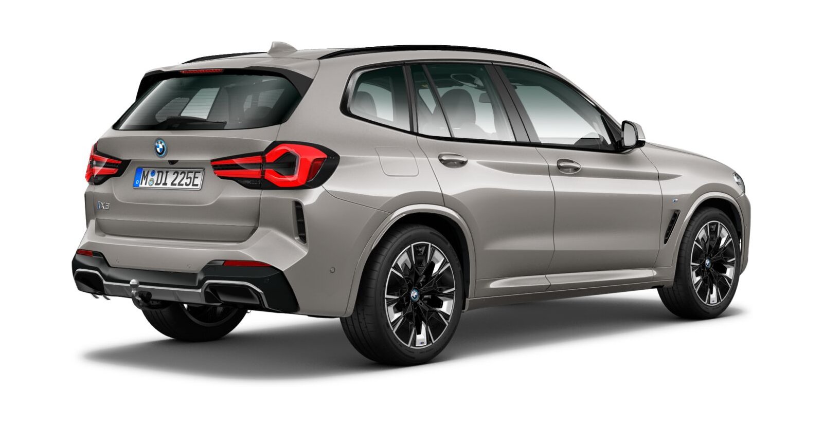 BMW BMW I in Silber von hinten BMW BMW I in Silber von hinten