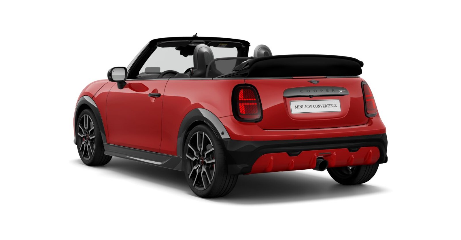 MINI MINI Cabrio in Rot von hinten MINI MINI Cabrio in Rot von hinten