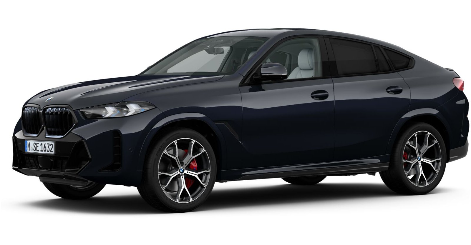 BMW X6 xDrive30d M Sport in Schwarz von vorne BMW X6 xDrive30d M Sport in Schwarz von vorne