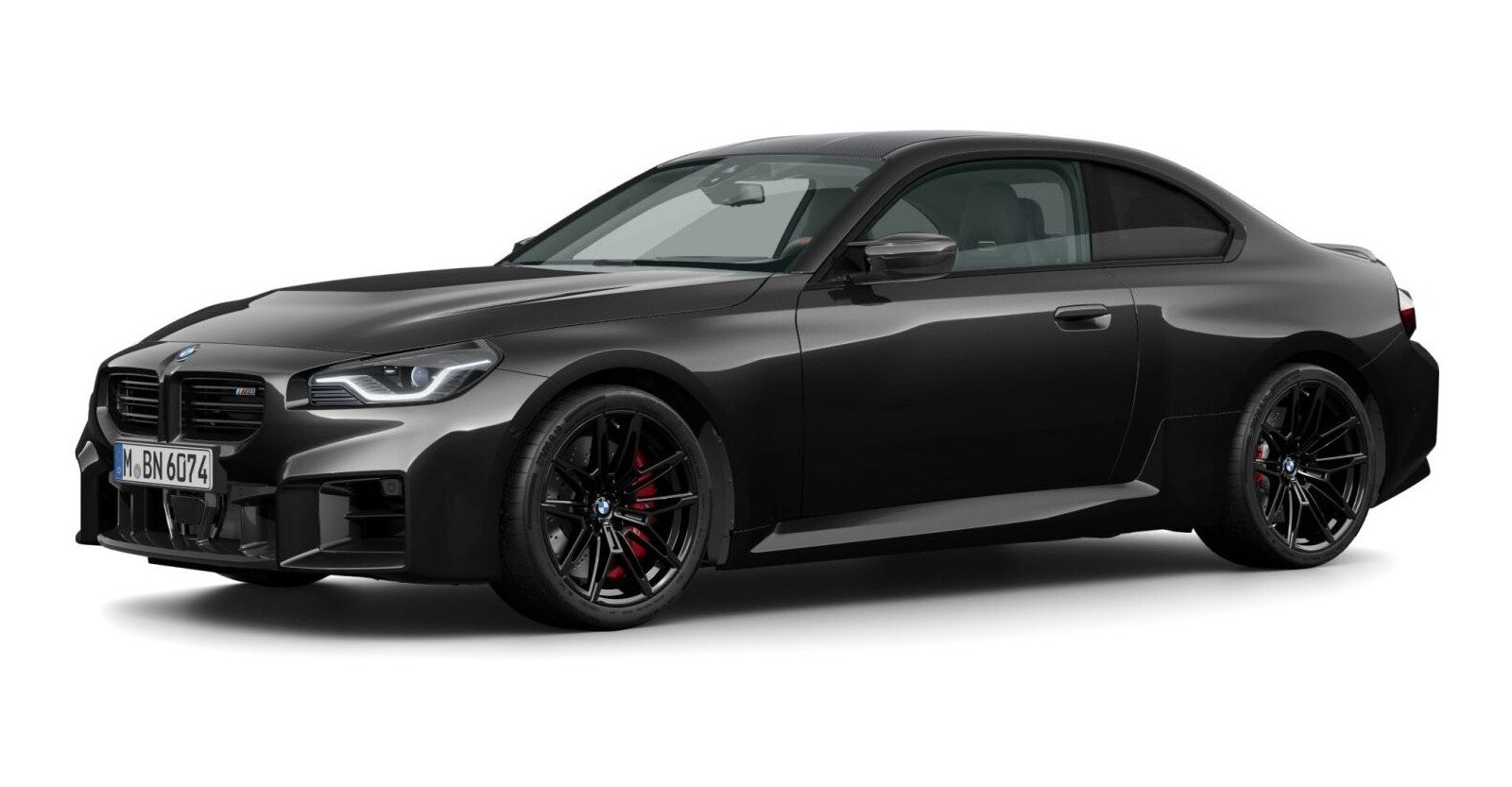 BMW M2 Coupe in Schwarz von vorne