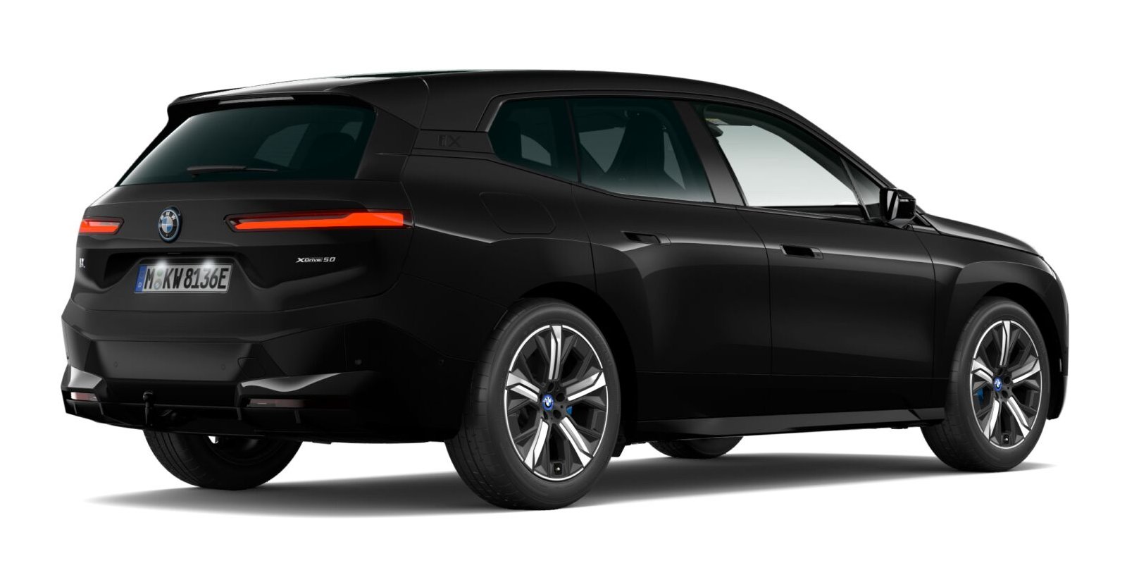 BMW BMW I in Schwarz von hinten