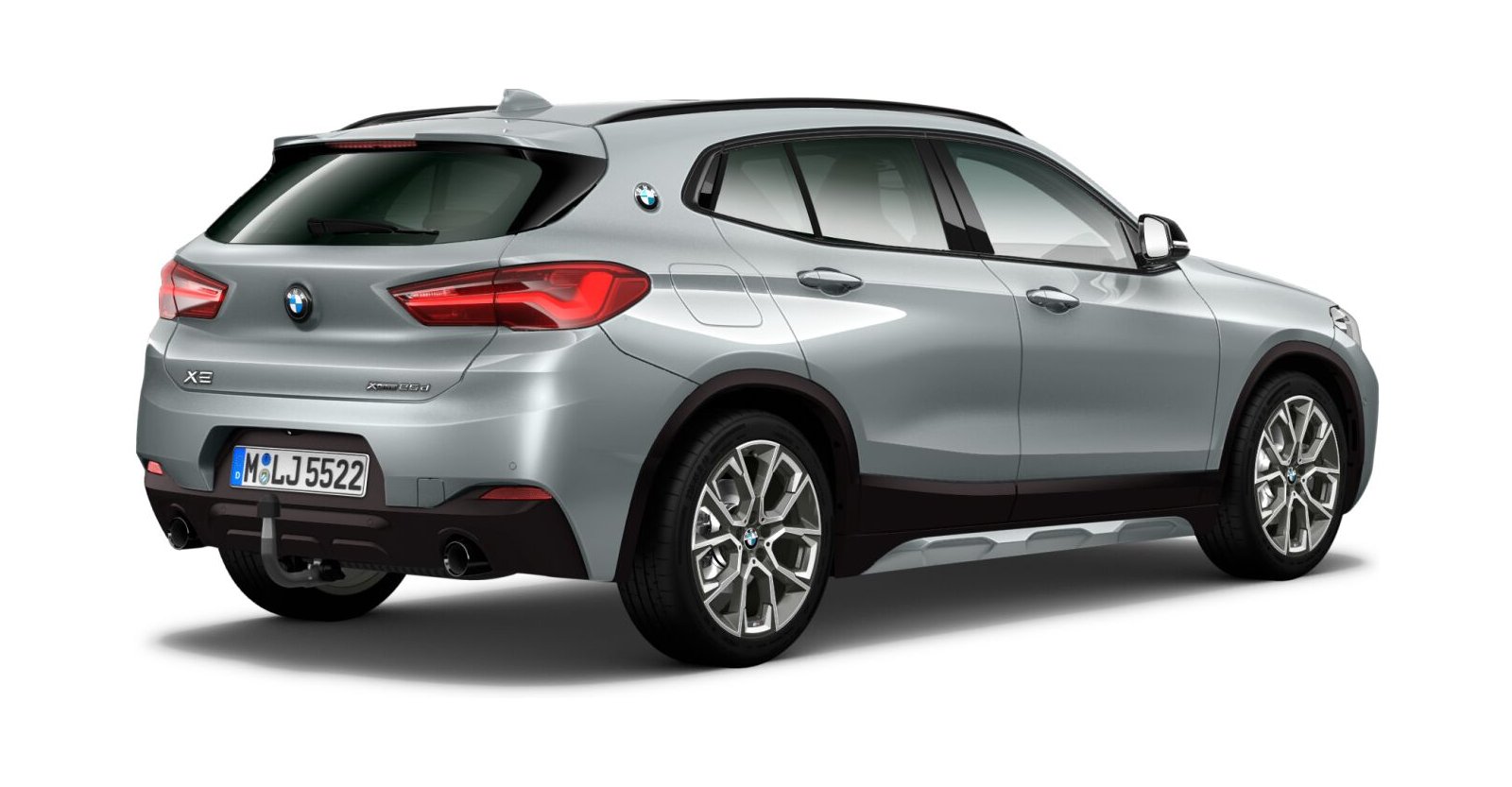 BMW BMW X in Grau von hinten BMW BMW X in Grau von hinten