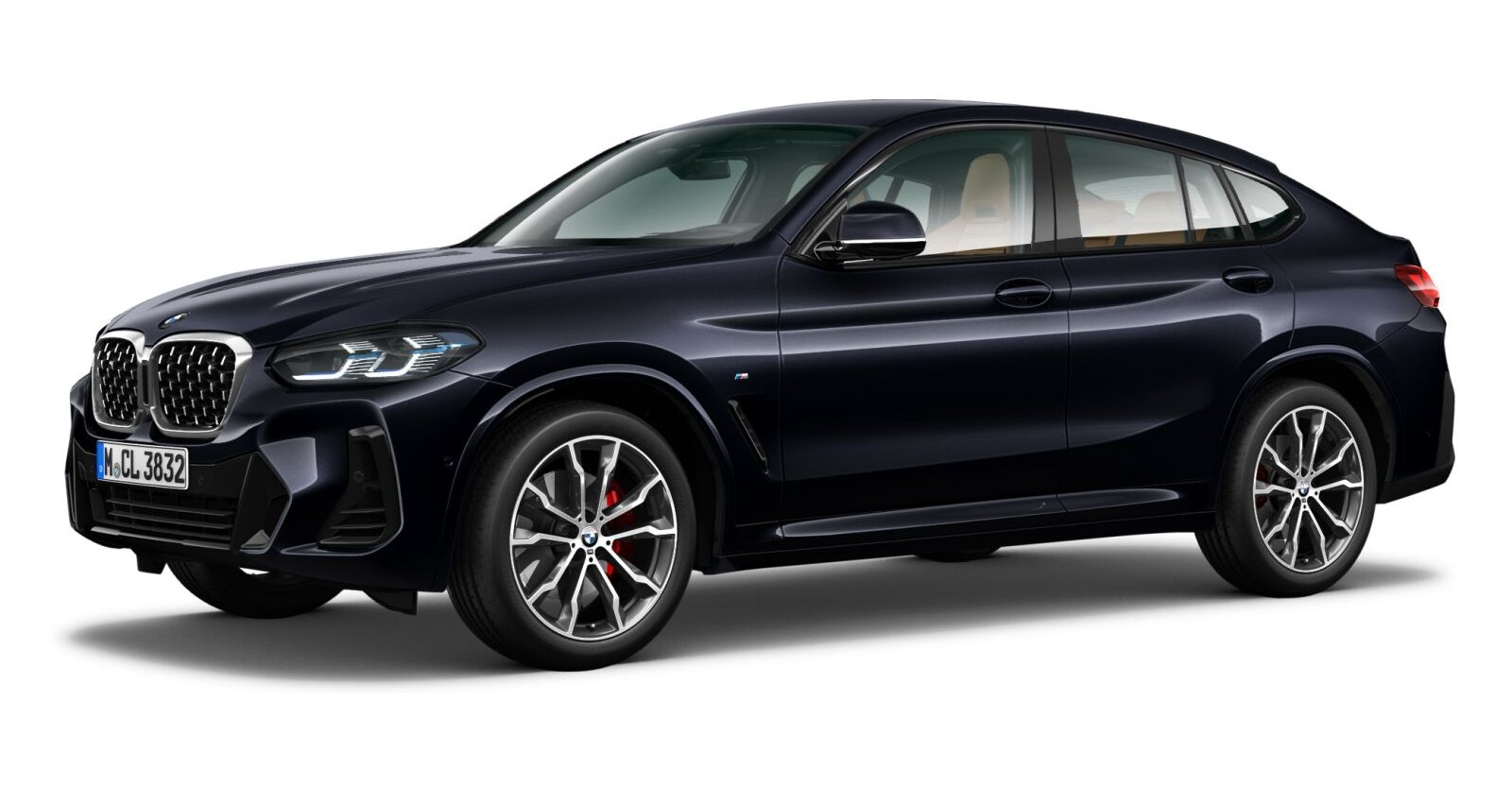BMW X4 xDrive20d in Schwarz von vorne BMW X4 xDrive20d in Schwarz von vorne