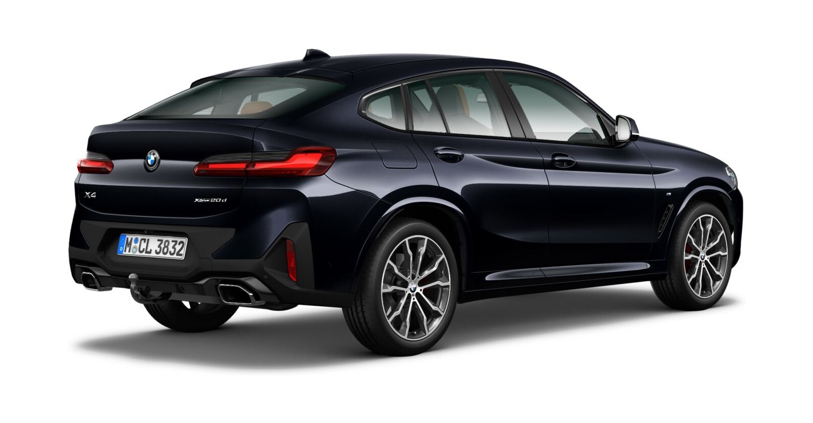 BMW BMW X in Schwarz von hinten BMW BMW X in Schwarz von hinten