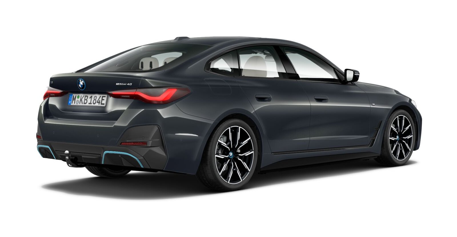 BMW BMW I in Grau von hinten BMW BMW I in Grau von hinten