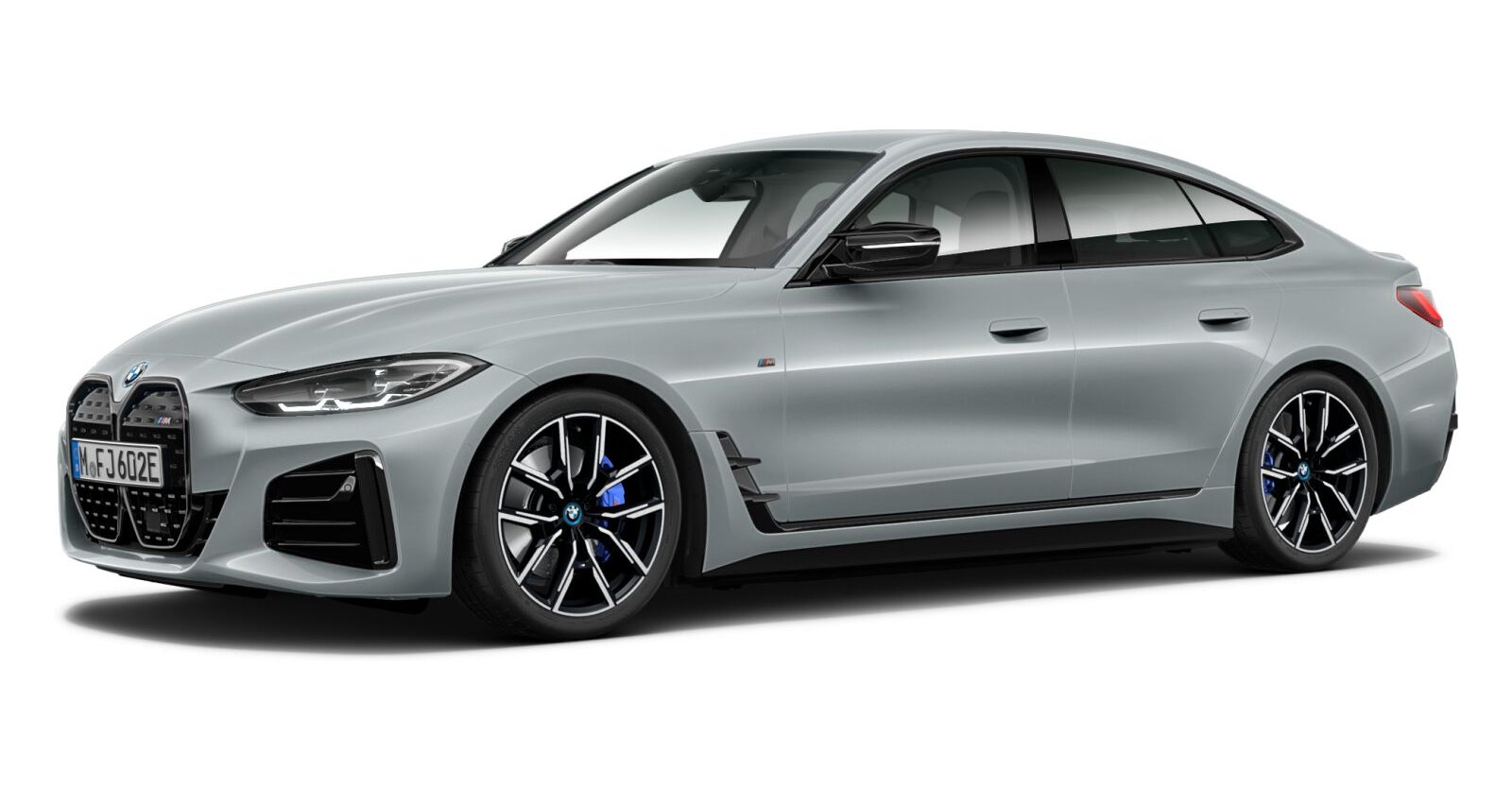BMW i4 M50 Gran Coupé in Grau von vorne BMW i4 M50 Gran Coupé in Grau von vorne