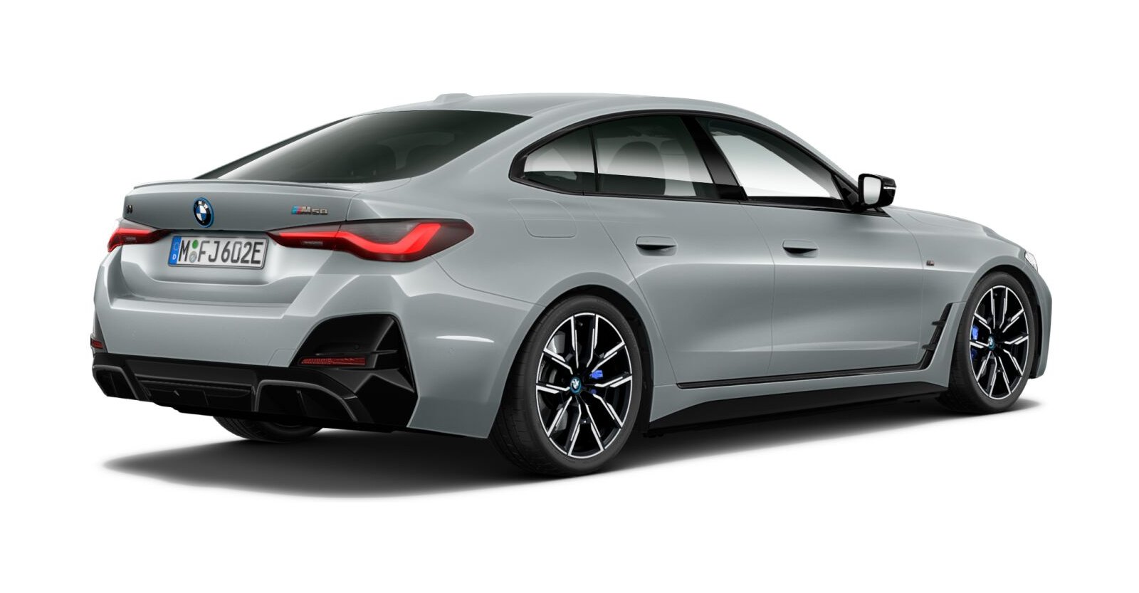 BMW BMW I in Grau von hinten BMW BMW I in Grau von hinten