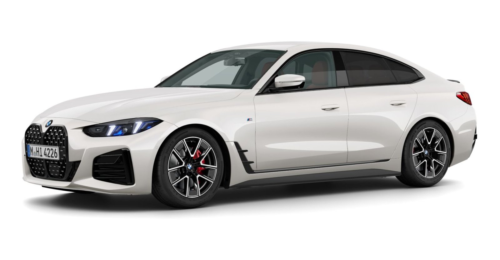 BMW 430i xDrive Gran Coupé in Weiß von vorne BMW 430i xDrive Gran Coupé in Weiß von vorne