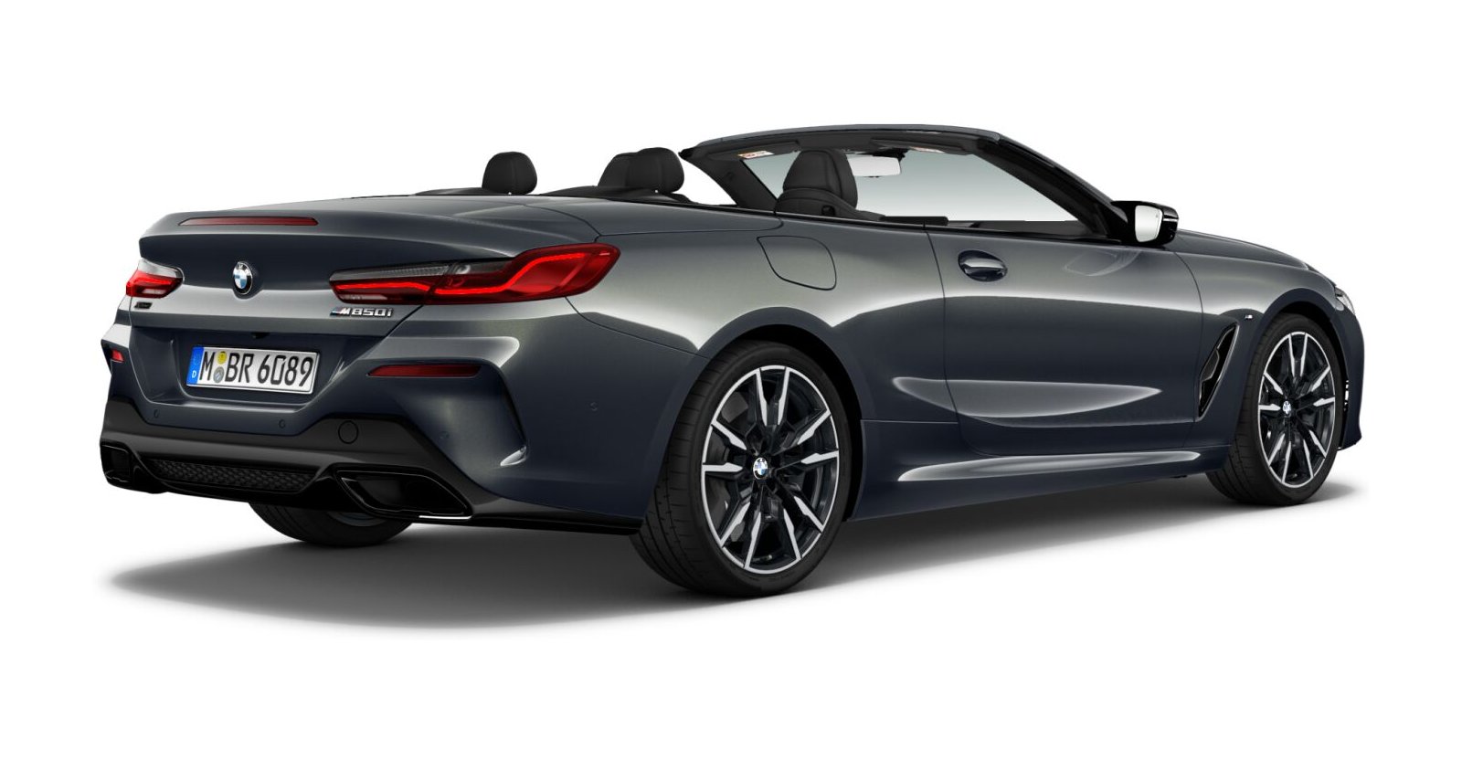 BMW BMW 8er in Grau von hinten