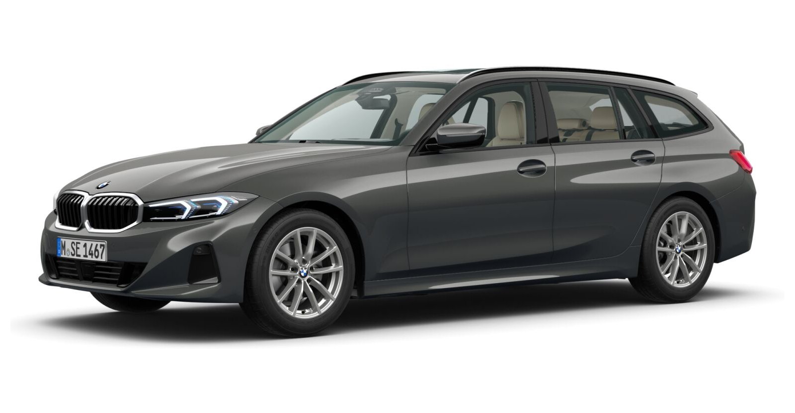 BMW BMW 3er in Grau von vorne BMW BMW 3er in Grau von vorne