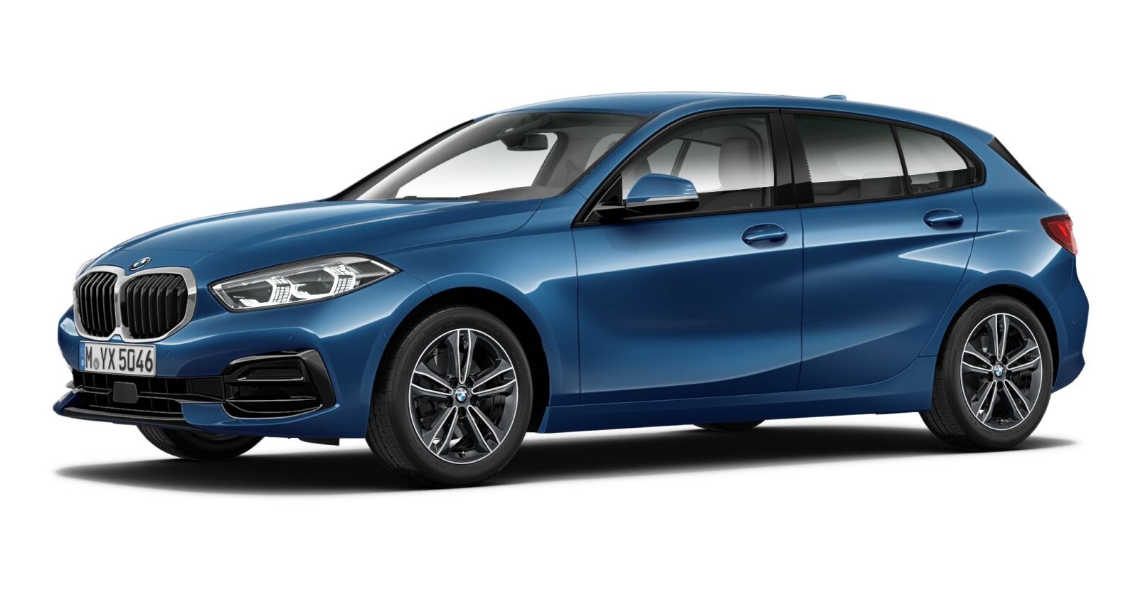 BMW BMW 1er in Blau von vorne BMW BMW 1er in Blau von vorne